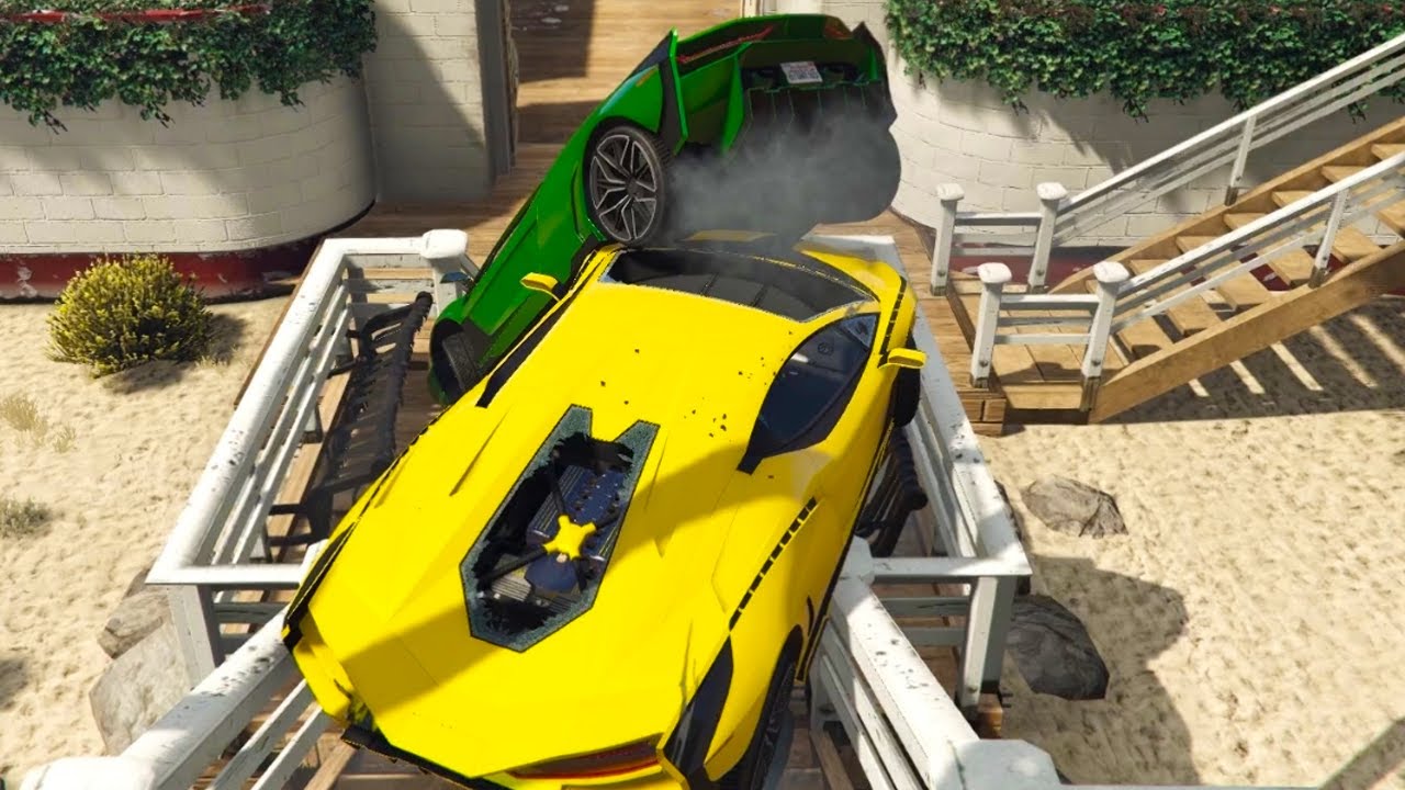 PARKOUR IN DE NIEUWE LAMBORGHINI SIAN! (GTA V Online Races)