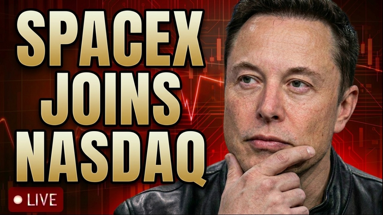 🔴SPACEX JOINS NASDAQ, NVIDIA & CHIP VOLATILITY, BTC & GOLD? LIVE TRADING!