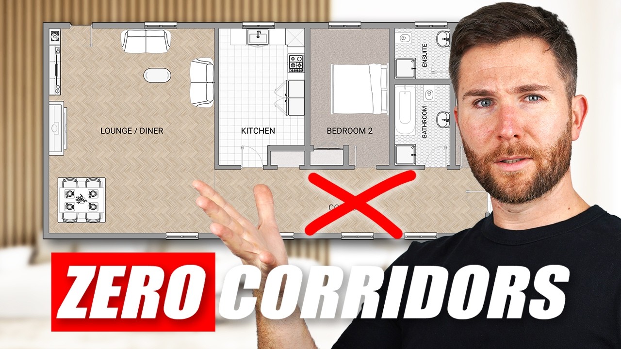 I Designed This 2-Bed Apartment With ZERO Corridors — Would You Live Here?