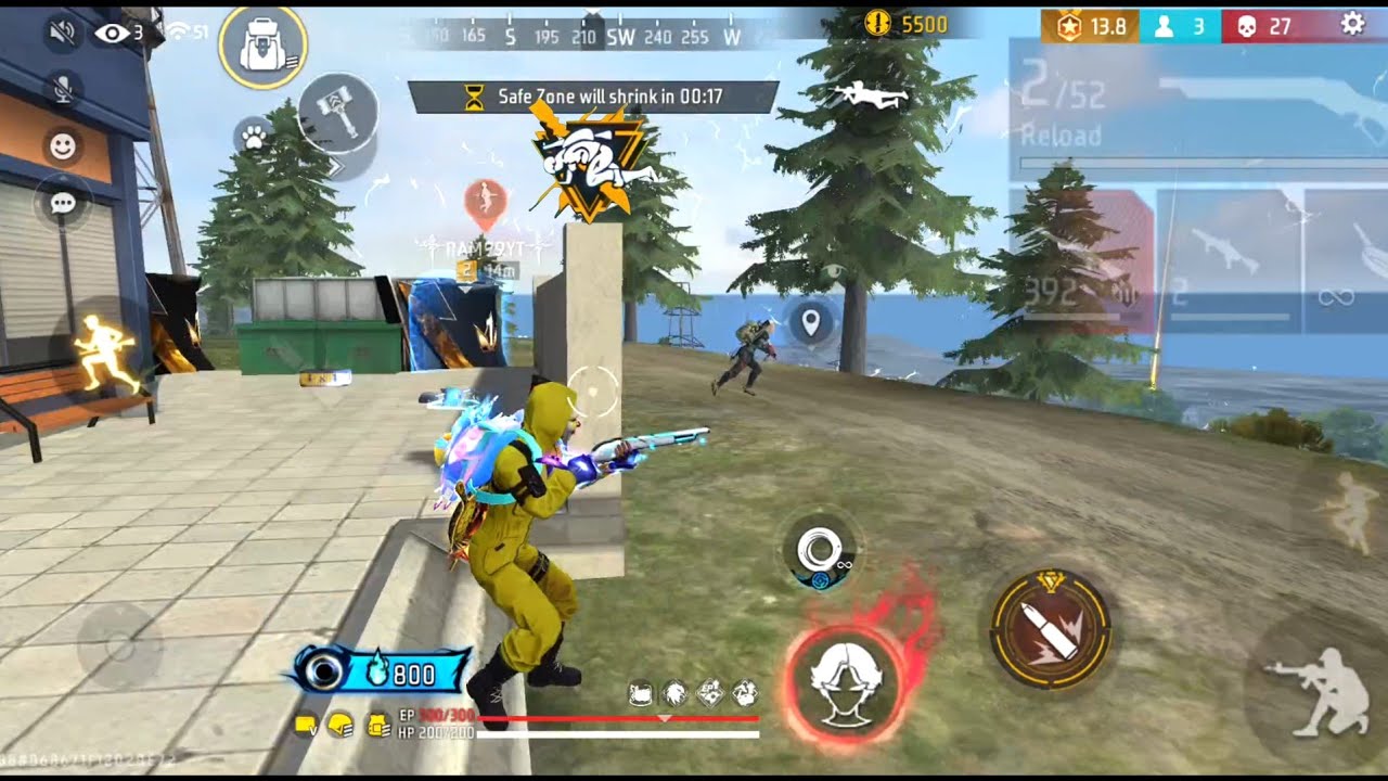 FF mobile 📱 gameplay in br rank #freefiremax