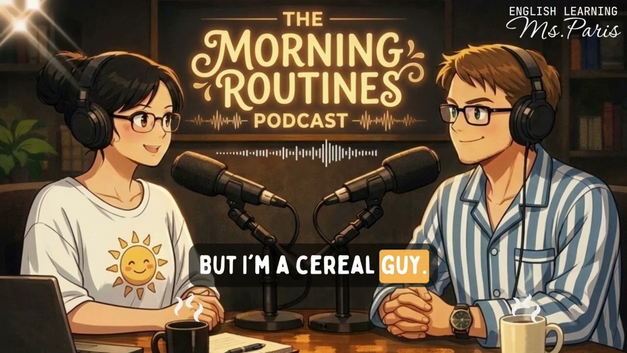 Learn Simple And Easy English Conversation - MORNING ROUTINE | A1 English
