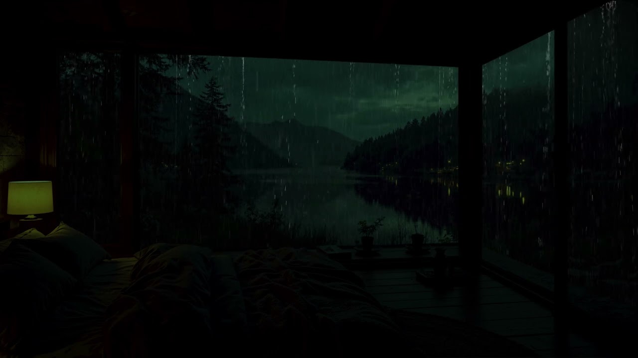 Rain Sounds Through the Deep Mountains 🌧 (No Ads) | Calm Night Atmosphere for Deep Sleep