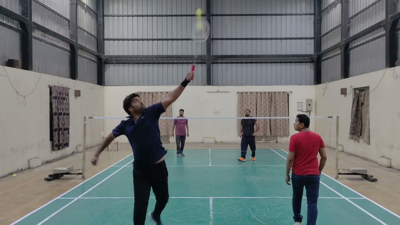 BK Yadav & Randhir Vs Gaurav Mehrotra & GS Verma 🏸 badminton doubles match 