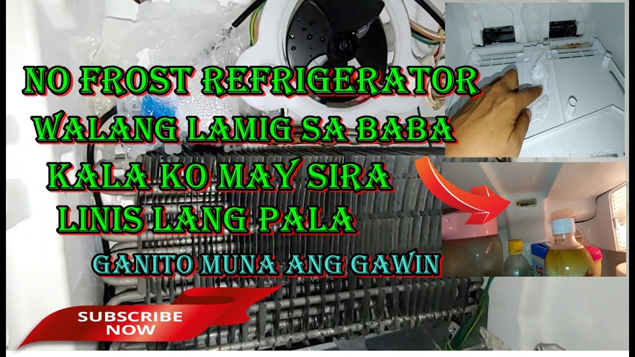 NO FROST REFRIGERATOR WALANG LAMIG SA BABA KALA KO MAY SIRA LINIS LANG PALA