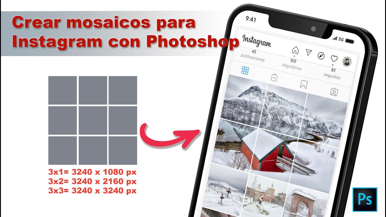 La mejor forma de crear mosaicos para Instagram con Photoshop