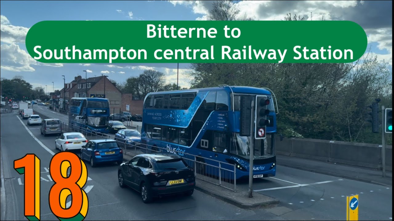 Bitterne to Southampton Central Station via City Centre