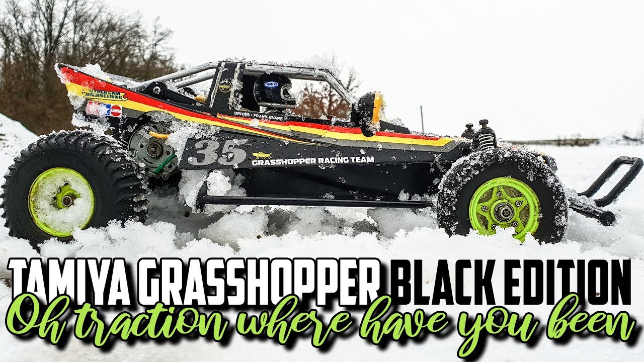Tamiya Grasshopper Black Edition - Oh traction where have you been