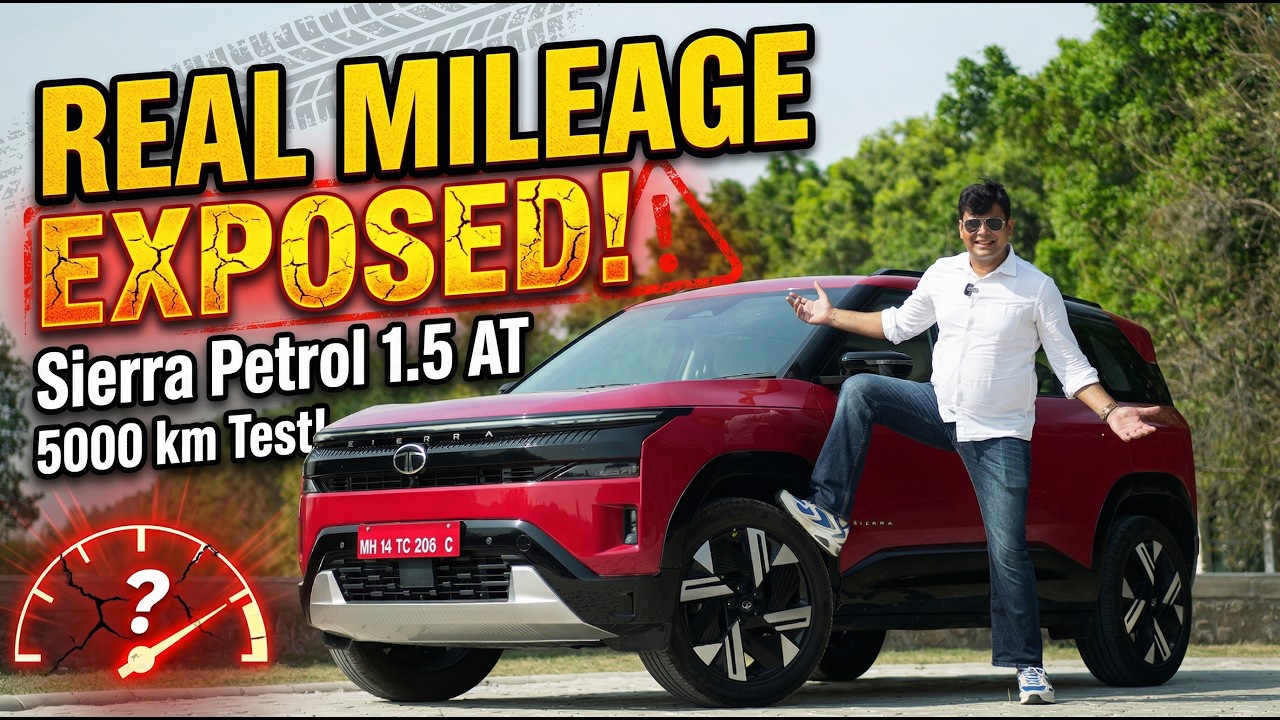 Tata Sierra 1.5 Turbo Petrol SHOCKING Mileage! 🤯 | 5000+ KM Test included city & Highway!