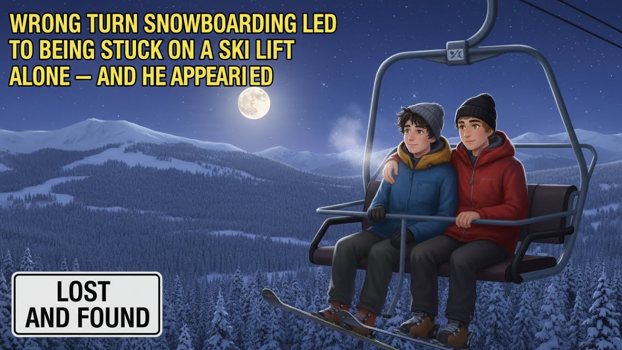 WRONG TURN SNOWBOARDING LED TO BEING STUCK ON A SKI LIFT ALONE — AND HE APPEARED.