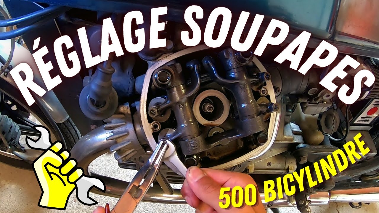 RÉGLAGE JEU AUX SOUPAPES / HONDA 500 CX BICYLINDRE