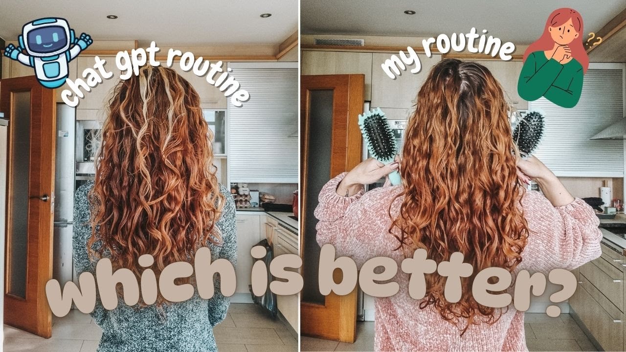 💻chat gpt tells me how to wash and style my wavy hair ~ did it work?🤔😅