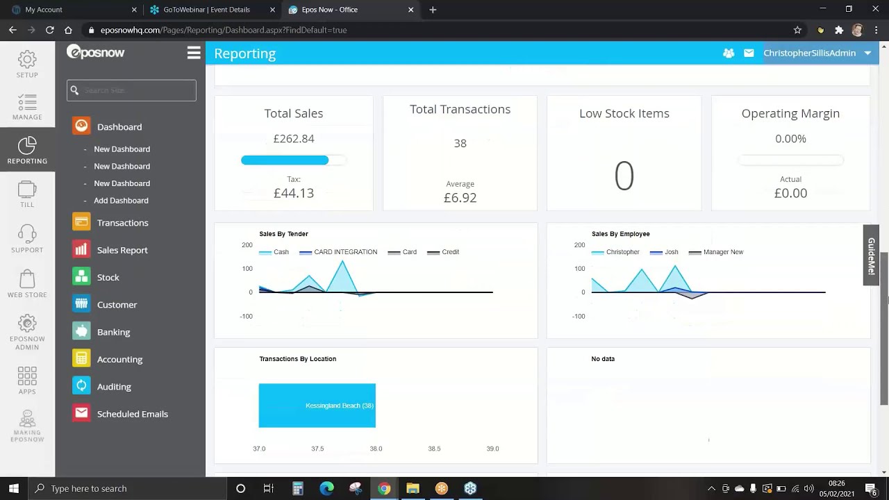 Epos Now Webinar - Reporting