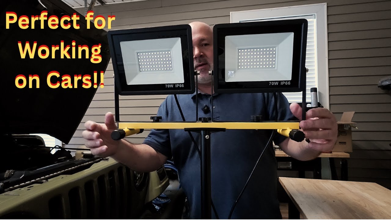 Усовершенствованные светодиодные рабочие фонари со штативом — самый яркий из протестированных шта...