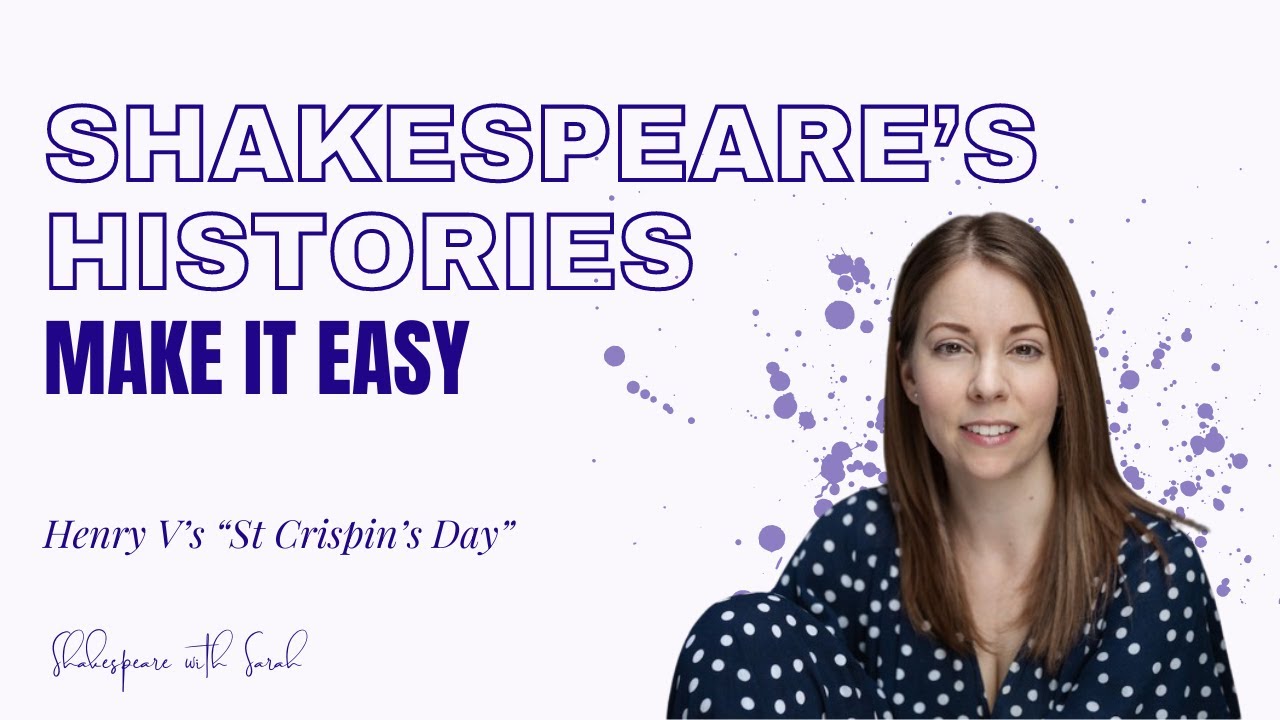 Acting Exercises for Shakespeare's History Plays  | Coaching with Sarah | St Crispin's Day
