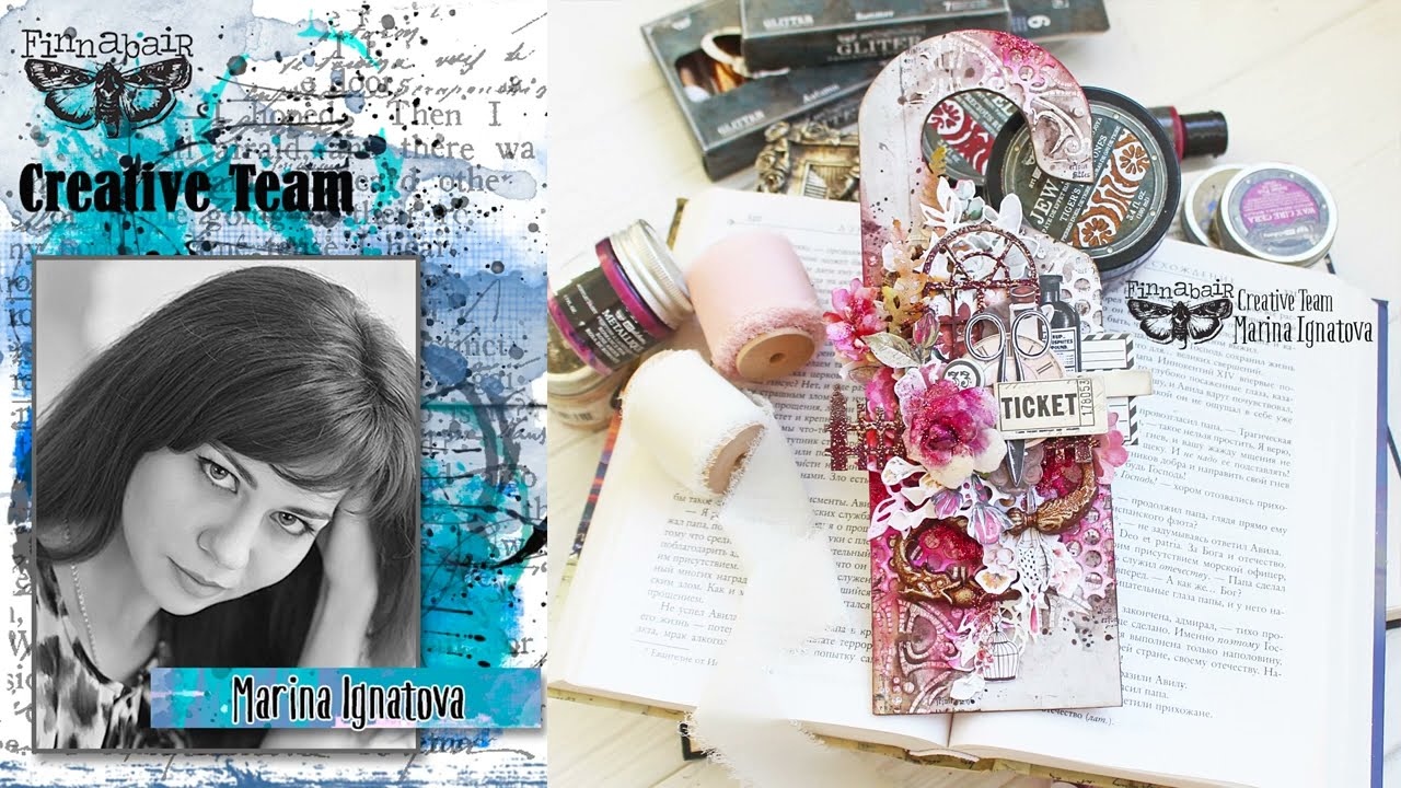 Mixed media door hanger. Tutorial | Scrapbooking