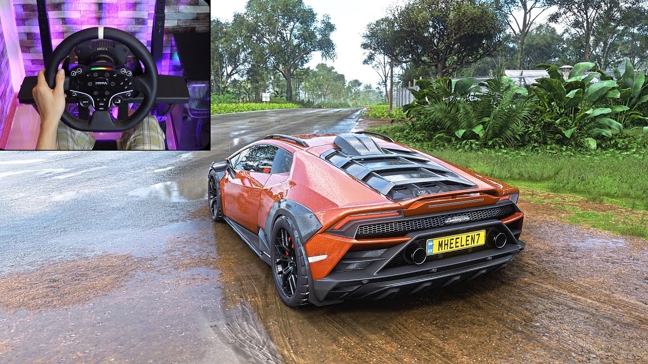 1270HP LAMBORGHINI  HURACAN STERRATO |Forza horizon 5 Steering Wheel Gameplay