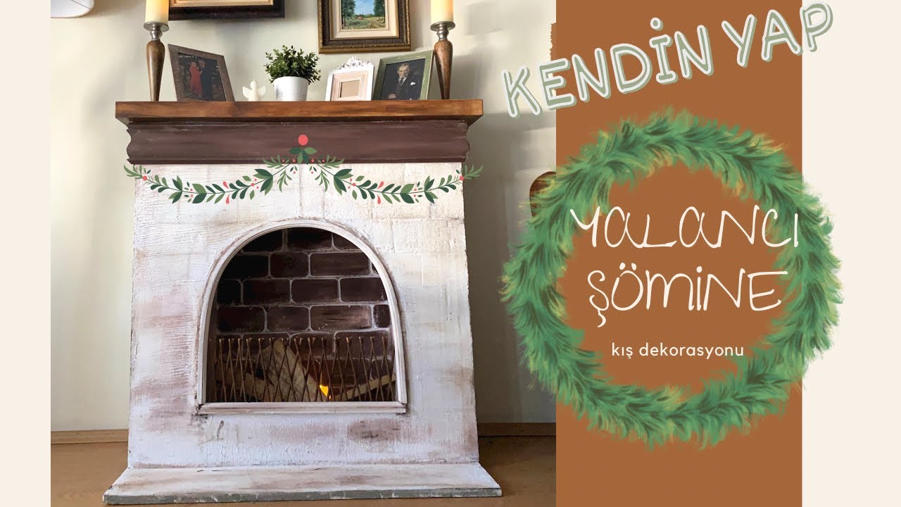 STRAFORDAN ŞÖMİNE YAPTIM | DIY | faux fireplace