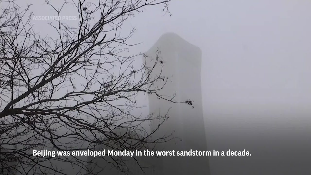 Flights canceled during China's worst sandstorm in a decade