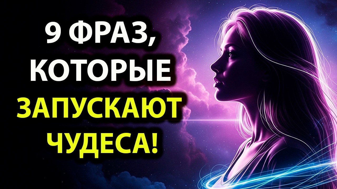 ПРОСТО ПОВТОРИ: Эти 9 фраз запускают настоящие ЧУДЕСА в жизни!