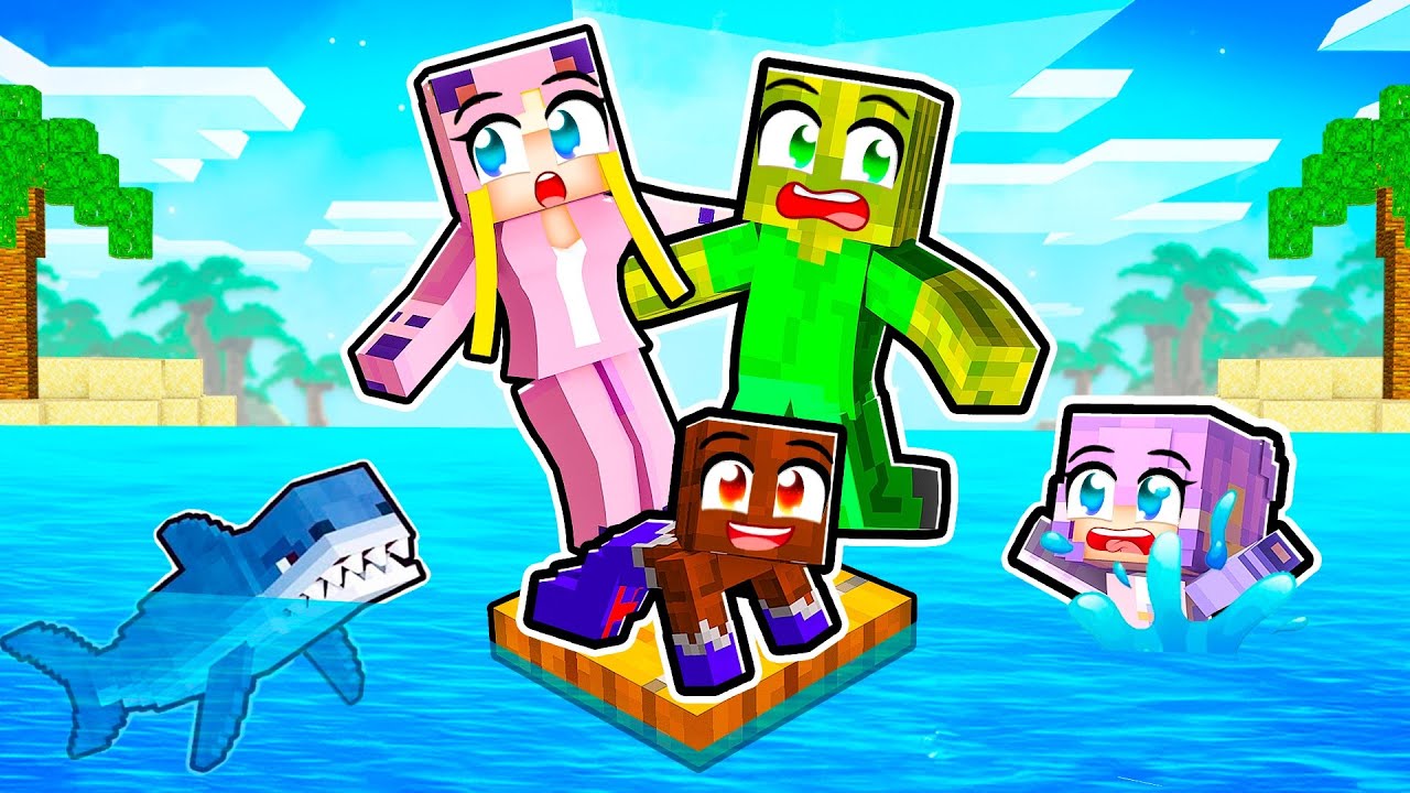 Meine FAMILIE lebt auf einem FLOß! 🌸 Minecraft