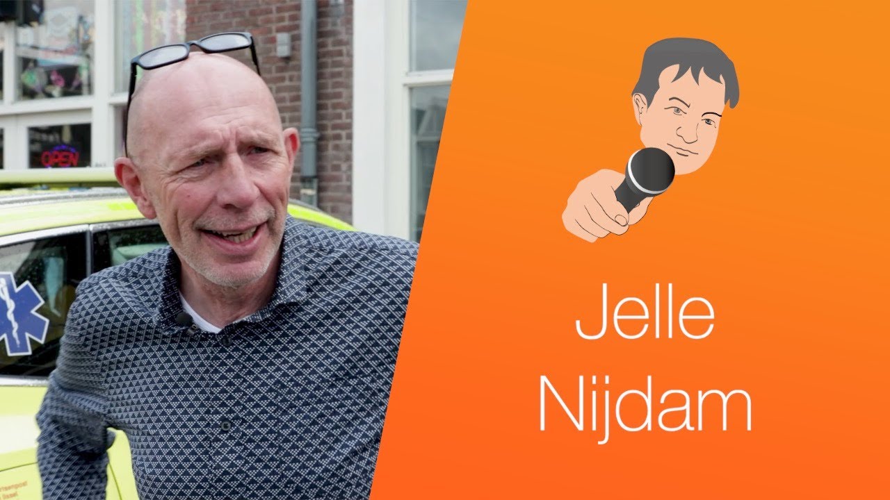 Jelle Nijdam, van gele trui naar gele auto met zwaailichten.