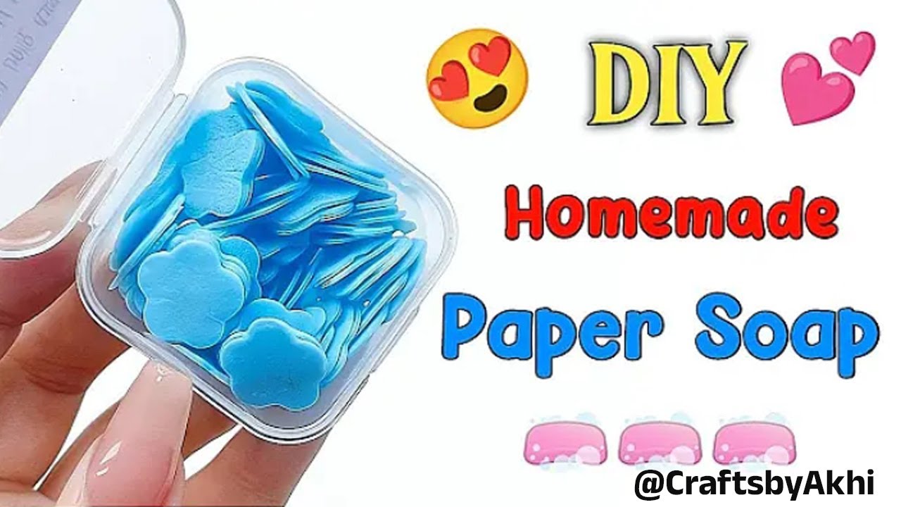 Homemade Paper Soap Making | Easy DIY Soap Sheets |How to Make Travel Soap at Home#diysoap