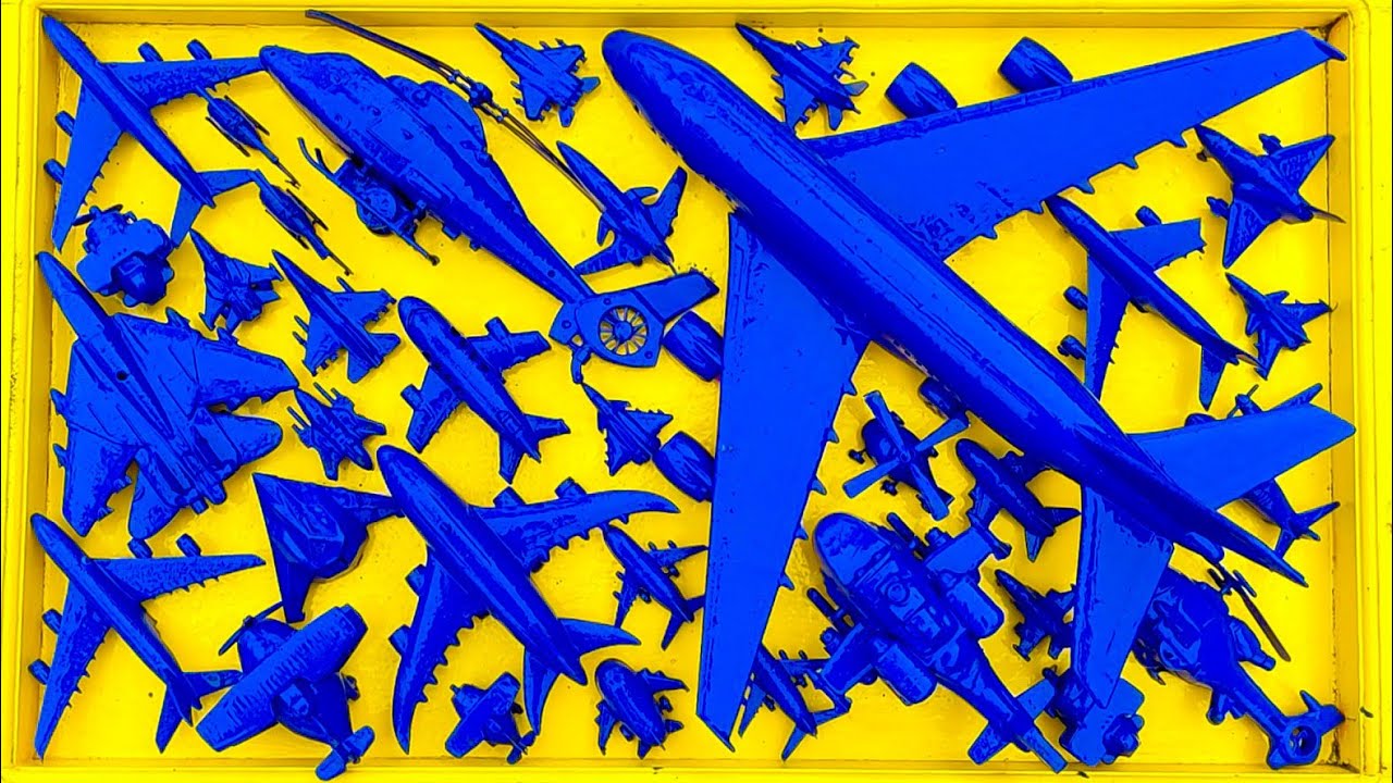 Pesawat Warna-Warni⁉️Pesawat Garuda, B1-Bomber, Helicopter Apache,RC Plane Shukoi SU27, F6F Hellc4t