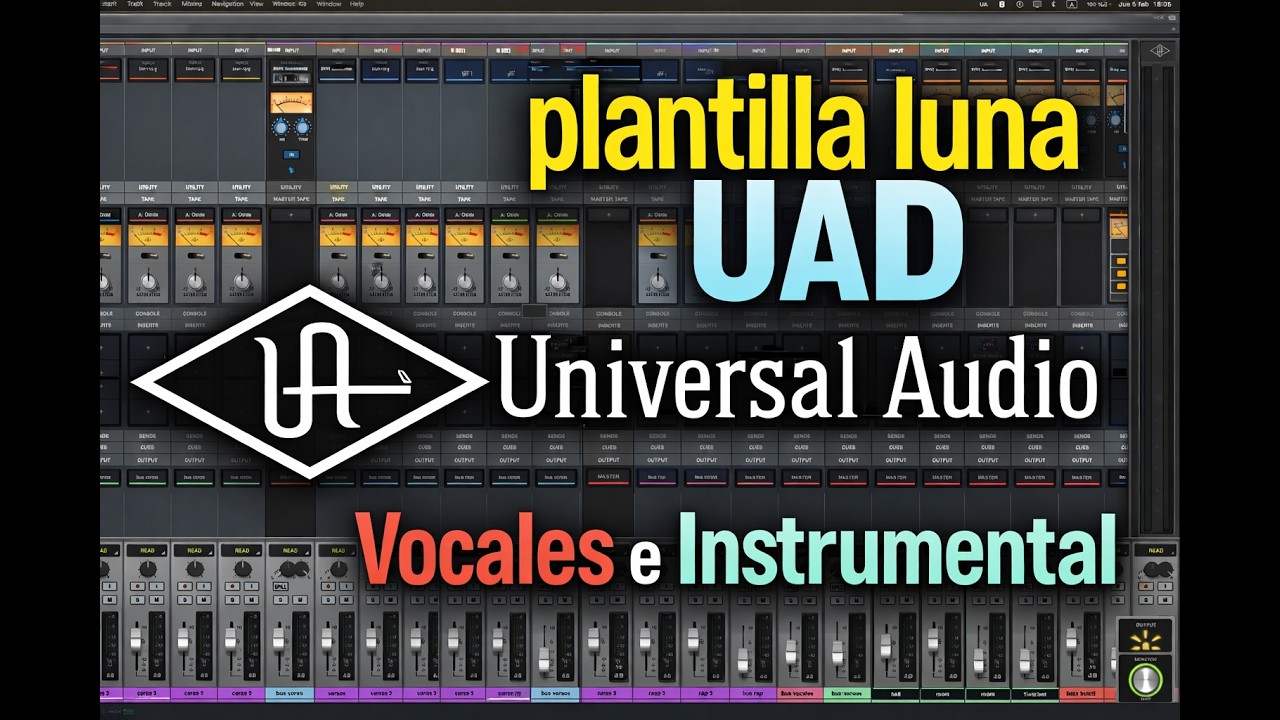 Plantilla [LUNA] UAD Universal Audio , Vocales e Instrumental #UAD#UniversalAudio#LunaDAW#Plantilla