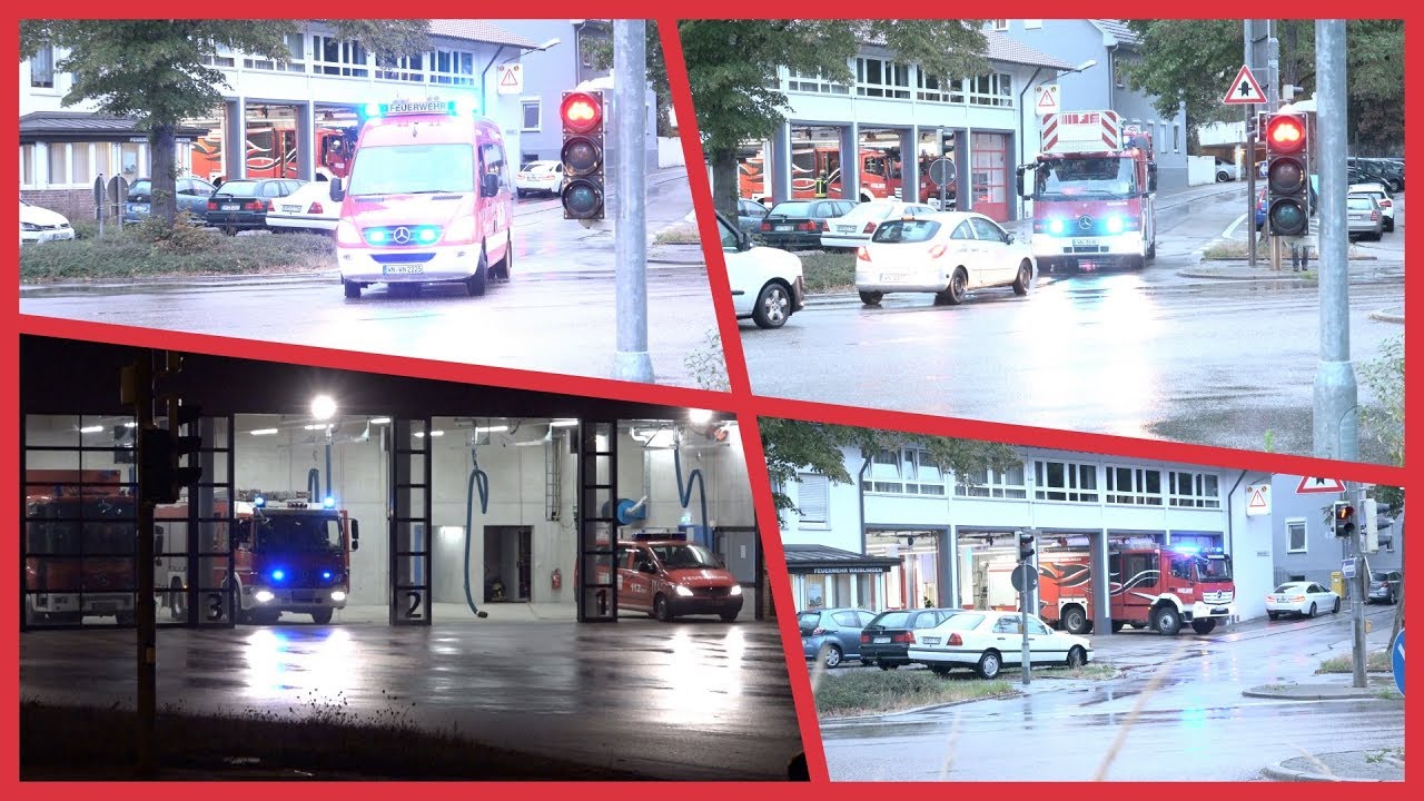 EINSATZALARM (Wachausfahrten) FEUERWEHR WAIBLINGEN + Abt. NEUSTADT - [6.12.] - [A]