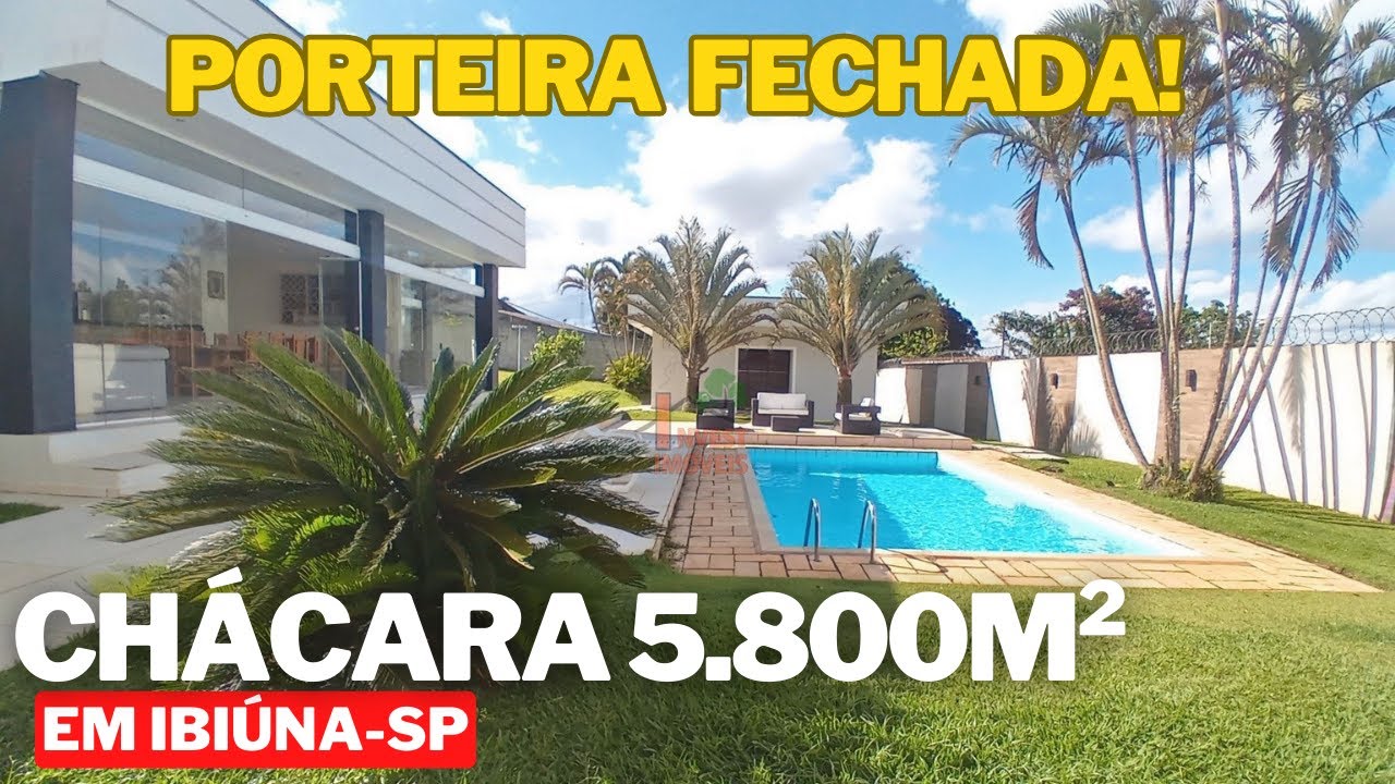 #114 CHÁCARA 5.800 M² PORTEIRA FECHADA A VENDA EM IBIÚNA/SP