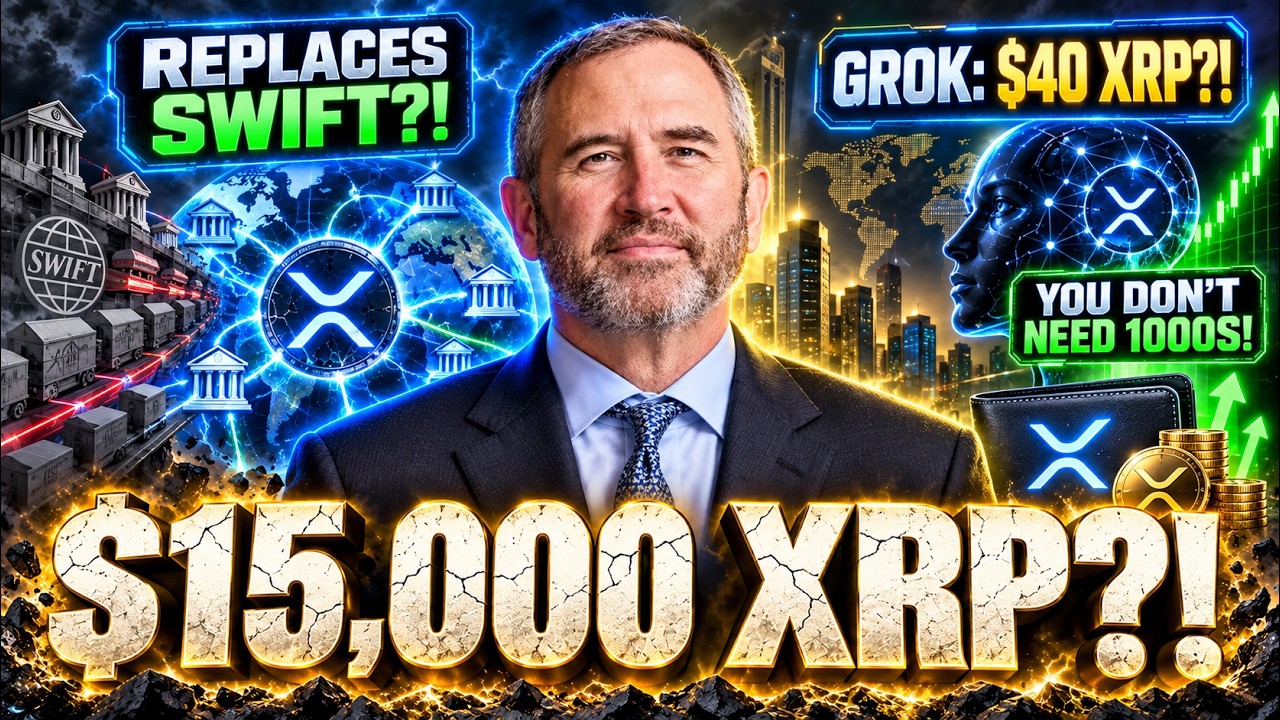 $15,000 XRP WHEN IT REPLACES SWIFT? - WHY GROK PREDICTS $40 XRP? - YOU DON'T NEED 1000S OF XRP!