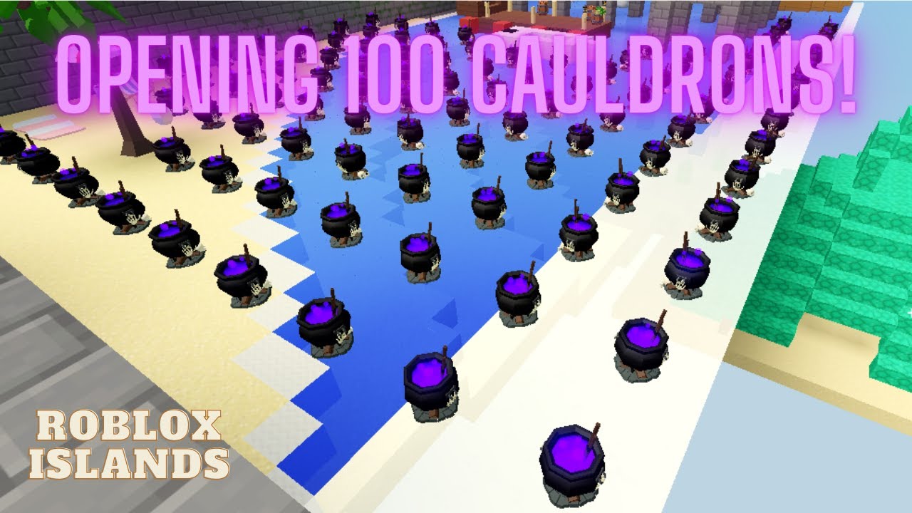 Opening 100 Cauldrons in the 2023 Halloween Event! | Roblox Islands