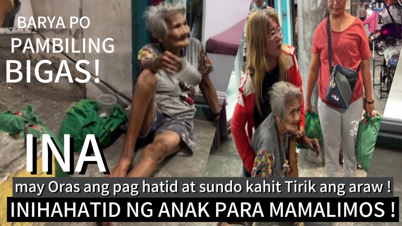 Anak ipinupwesto ang ina para mamalimos !