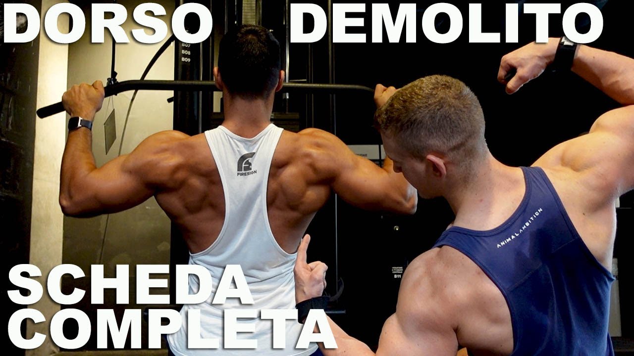 ALLENAMENTO DORSO IN SALA PESI! COME SVILUPPARE DORSALI AMPI, SPESSI E DETTAGLIATI! SCHEDA COMPLETA!