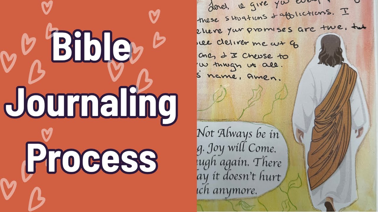 Bible Journaling Process |Psalm 34 | I will follow Jesus | Mixed Media Bible Journaling