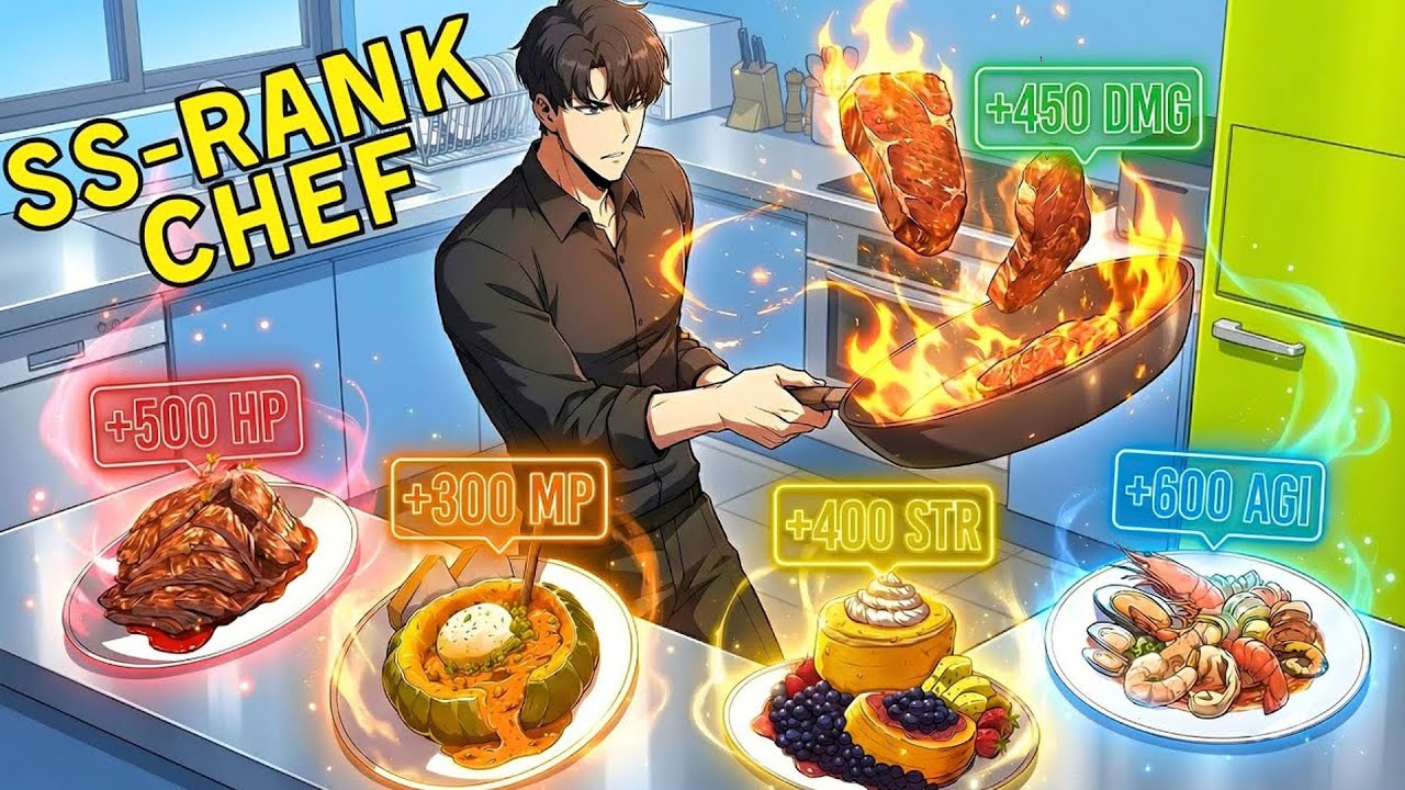 The #1 Ranker Quit Fighting—Now His Cooking Buffs Stats and Skills | manhwa recap