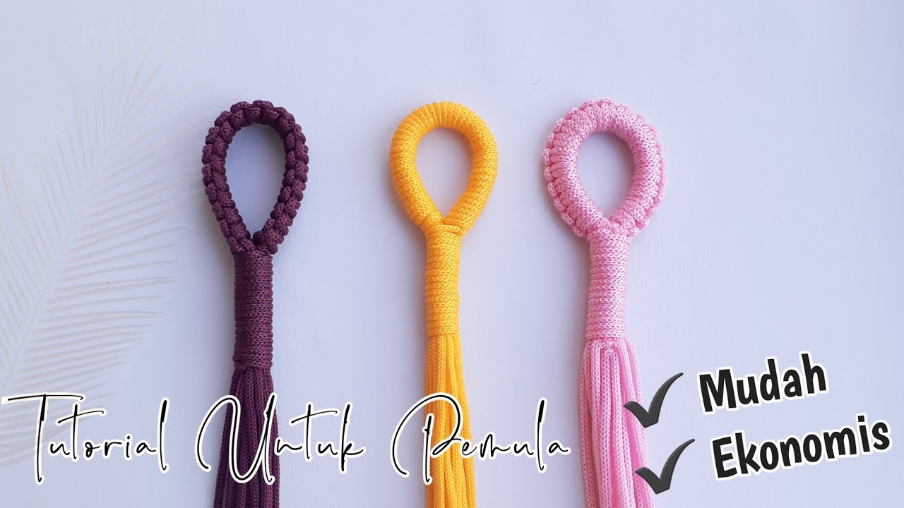3 Cara Membuat Gantungan Pot Tali Kur Tanpa Ring || Macrame Plant Hanger Tanpa Ring