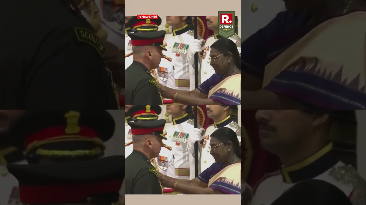 Lt Gen Rajiv Ghai Receives Sarvottam Yudh Seva Medal From President Murmu
