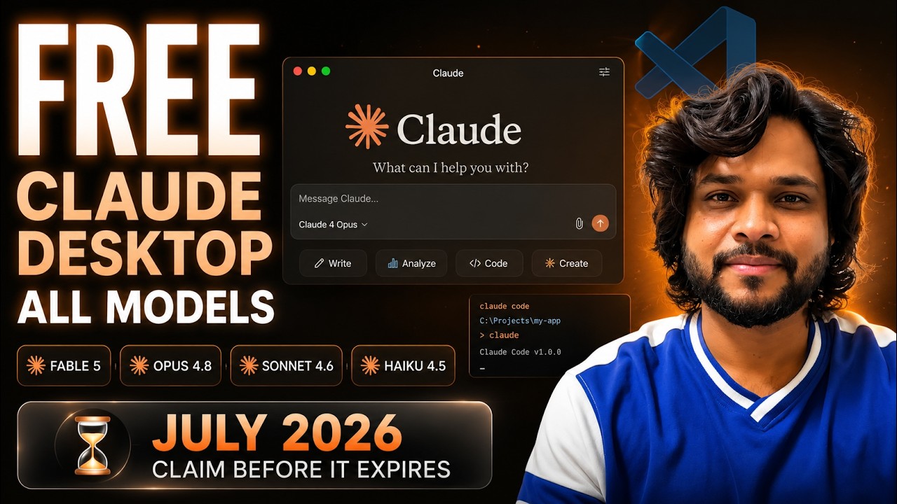Claude Desktop Is Now FREE?! Use ALL Claude Models (Full Setup Guide)