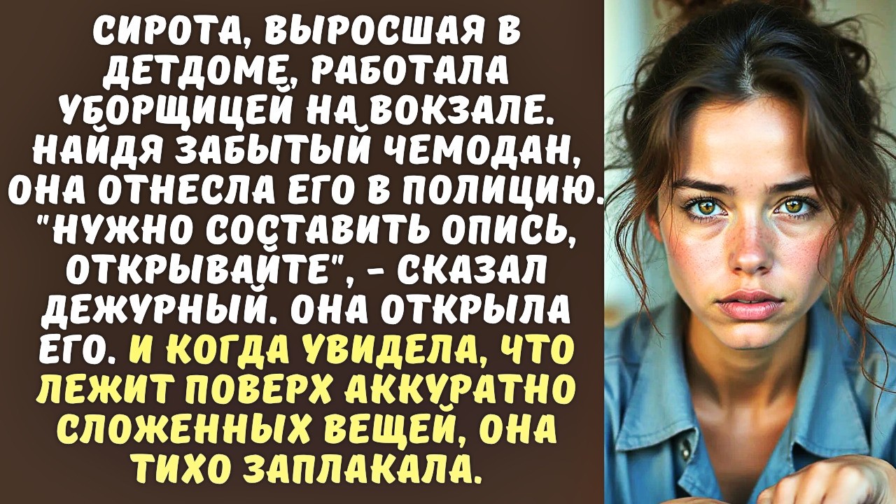 ДЕВУШКА нашла на вокзале ПОТЕРЯННЫЙ ЧЕМОДАН, а когда открыла его, чтобы найти владельца...