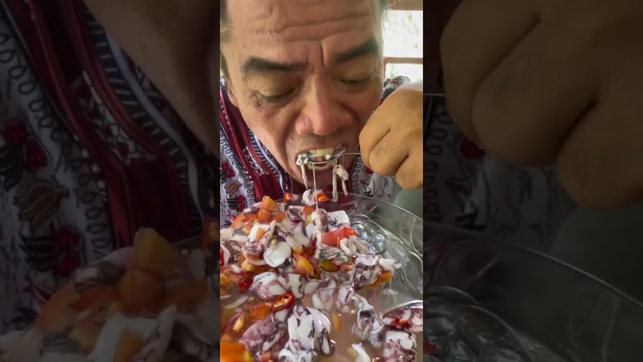MUKBANG SINIGANG NA HIPON KINILAW NA PUSIT AT DILIS