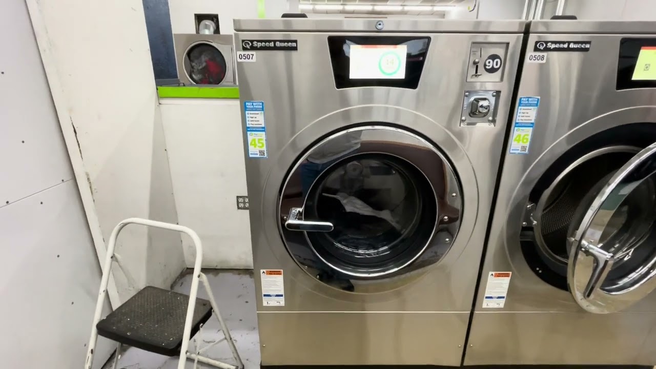 Touch screen Speed Queen front loader (full cycle) at Quite Clean Laundry Tukwila WA