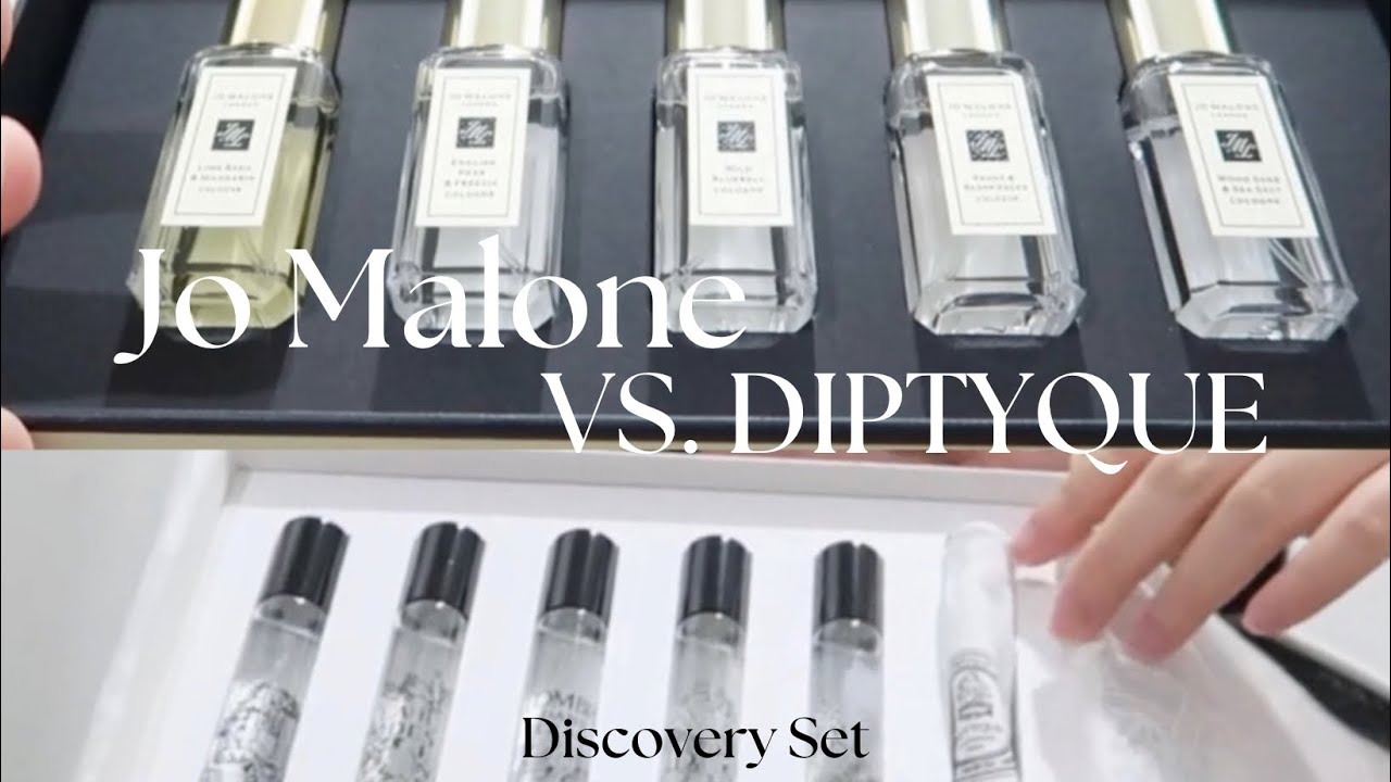 Reviewing Jo Malone and Diptyque discovery sets.