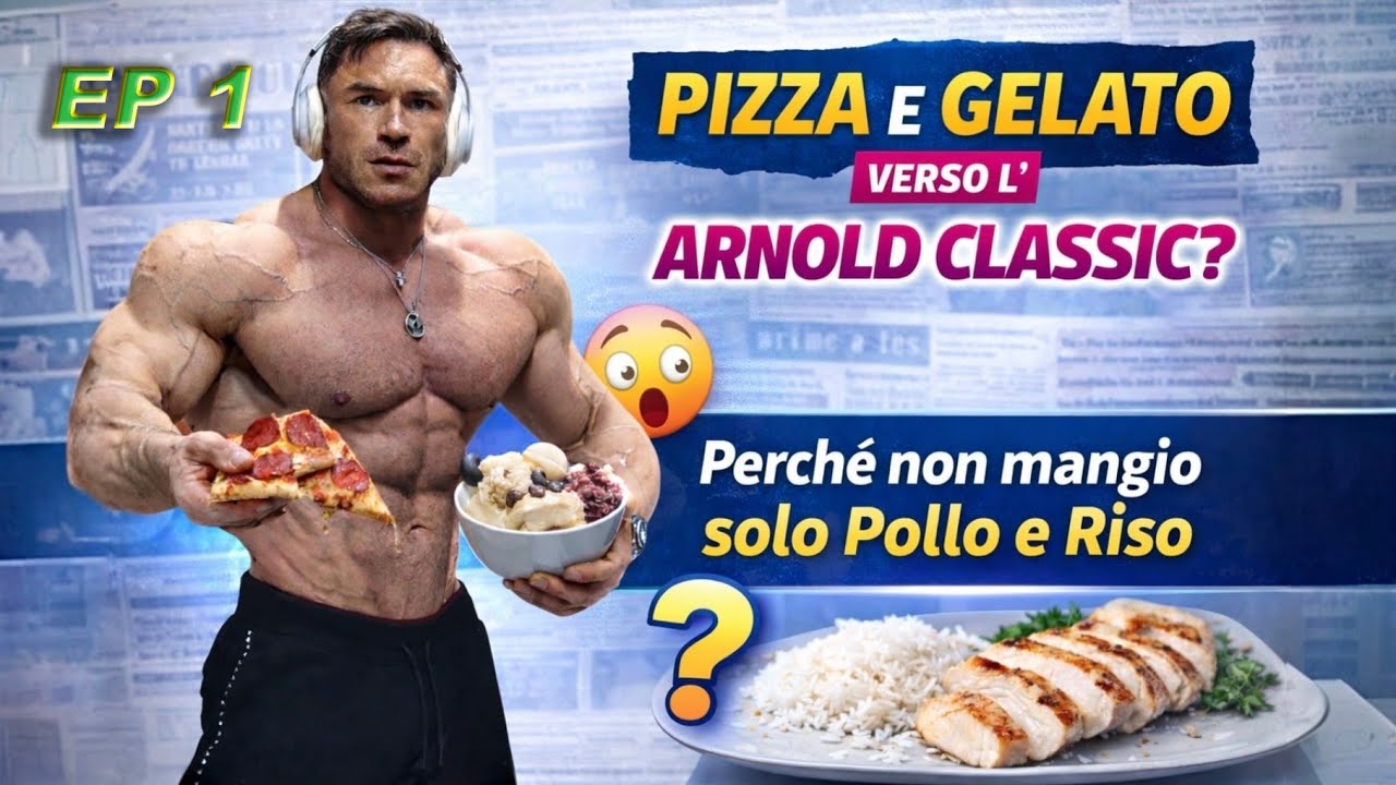 PIZZA E GELATO verso l'ARNOLD CLASSIC? Perché non mangio solo Pollo e Riso