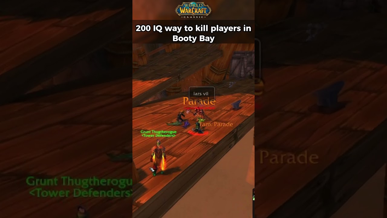 200 IQ method to take down players in Booty Bay with MC #worldofwarcraft #wowclassic