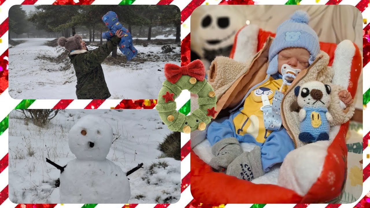 Schnee Abenteuer mit Reborn Baby Niklas
