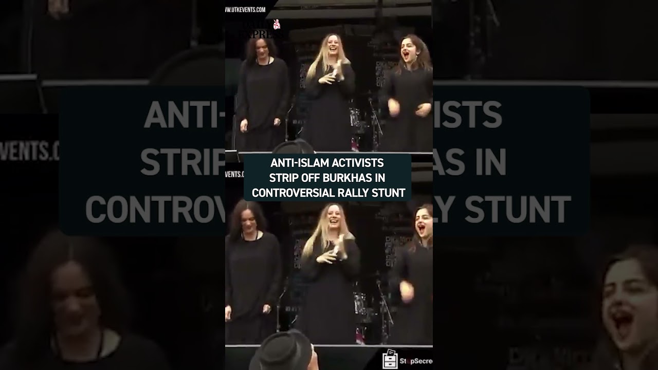 Anti-Islam group staged a controversial stunt at the Unite the Kingdom rally in London 🔴