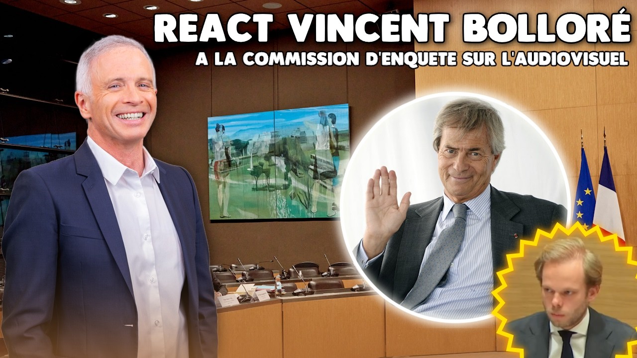 REACT &agrave; Vincent Bollor&eacute; devant la Commission d'enqu&ecirc;te - 28/03/2026 -Samuel Etienne