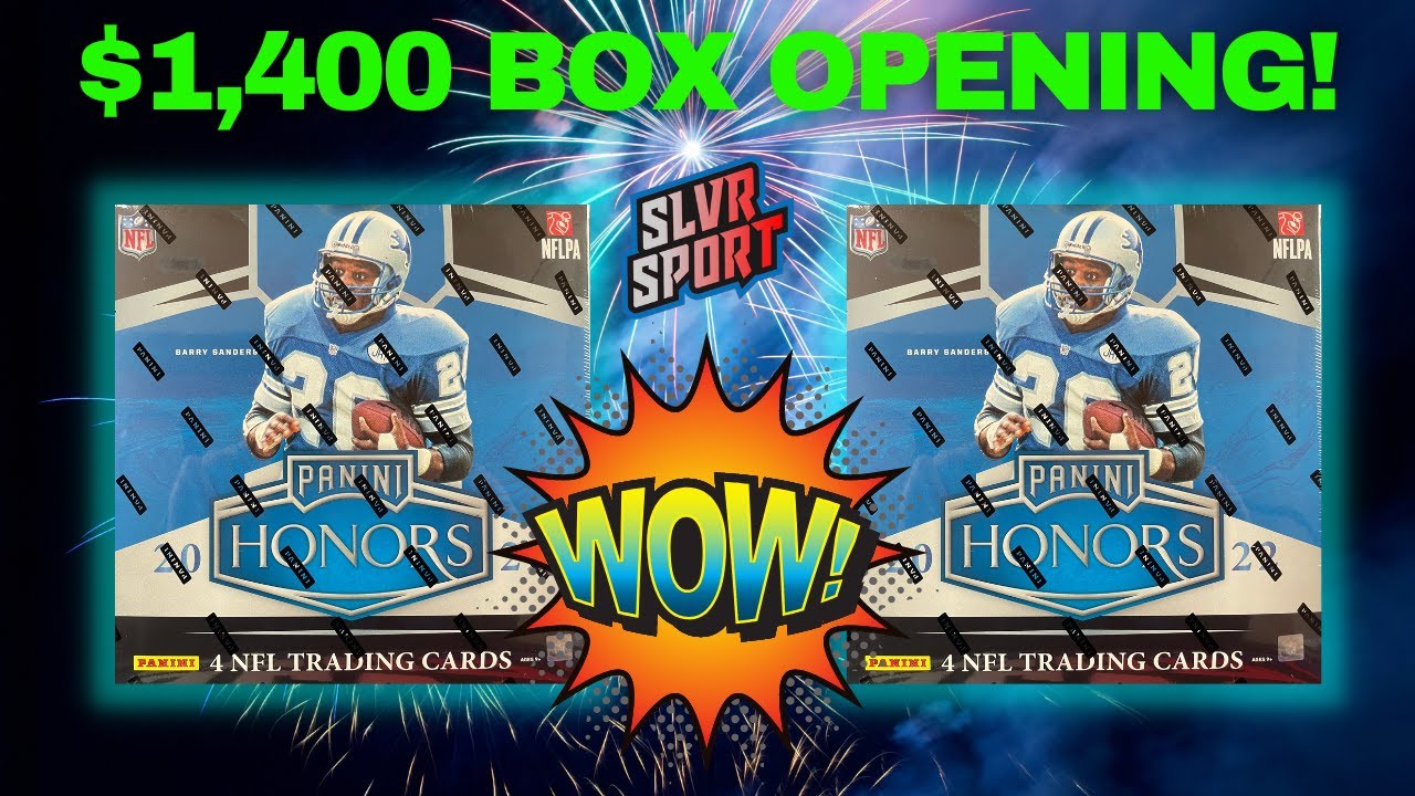 💥💥💥 2022 Panini HONORS Football Hobby Box (X2). AMAZING Product!