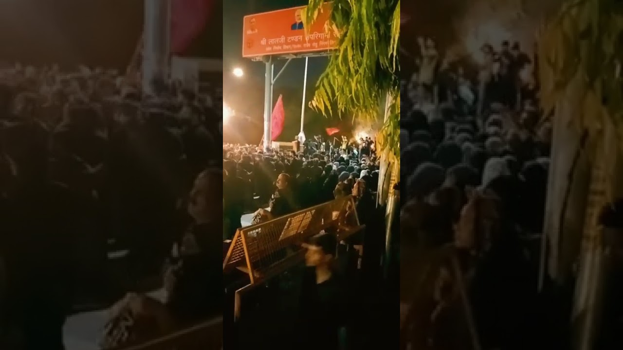 8 Muharram Lucknow 2022 | Alam Mubarak Hazrat e Abbas a.s | badha Imambada lko #shorts #hussain
